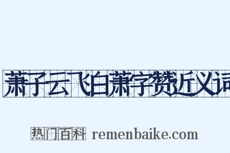 萧子云飞白萧字赞近义词是什么意思的图片